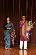 Guru Nalini Malhotra Jain with Dr.Ashok Chakradhar